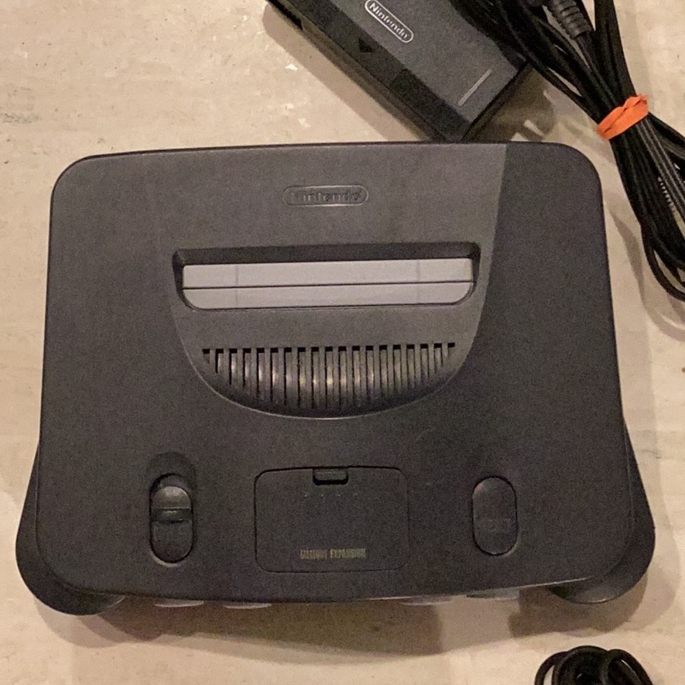 Nintendo 64 Console & N64 Controller Original Black OEM Authentic - Picture 4 of 15